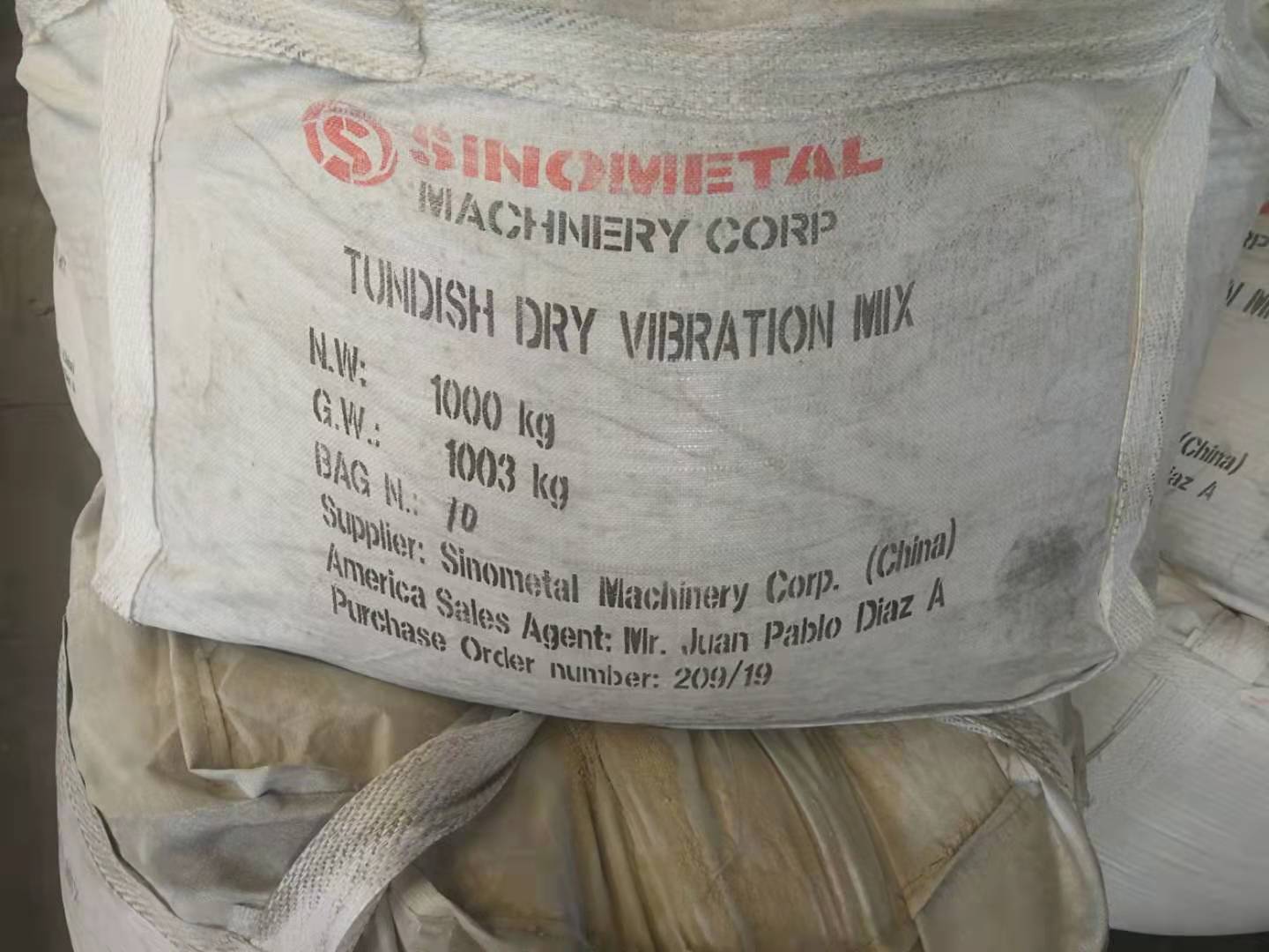 Tundish Dry Vibration Mix